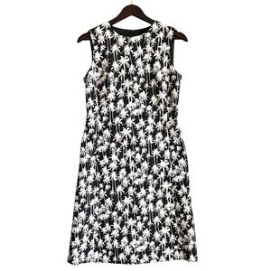 Cynthia Howie Maggie Boutique Palm Tree Print Sleeveless Sheath Dress